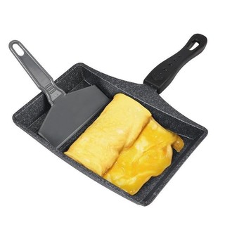 💦新品免運💥韓國玉子燒鍋厚蛋燒麥飯石不粘鍋日式鷄蛋捲鍋煎鍋煎蛋器煎鷄蛋餅