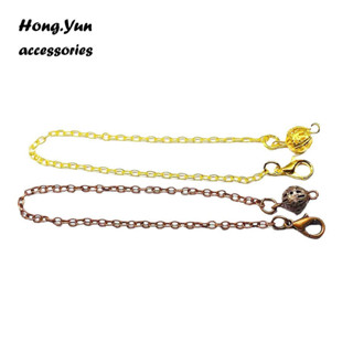 宏雲Hongyun-ls-（1pcs）- 時尚簡約花球龍蝦扣DIY手鍊小眾設計高階感男女通用百搭首飾批發