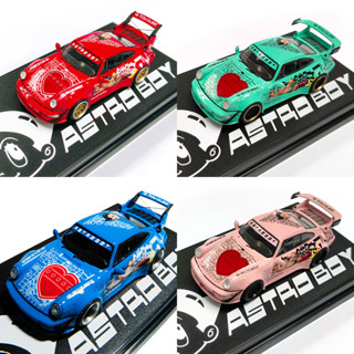【精品】現貨潮牌DPLS正版授權1:64阿童木ASTROBOY動漫改裝車RWB合金汽車模型
