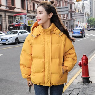 愛依依 風衣外套 防風外套 風衣棉衣外套 保暖 麵包服 S-2XL新款棉服女短款學生加厚寬鬆BF棉衣棉襖外套-1216.
