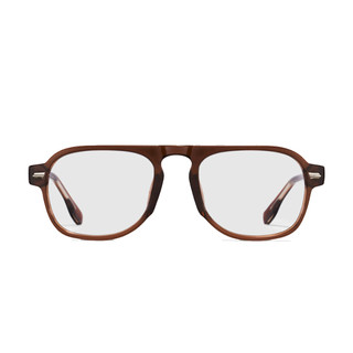 [FLOMMARKET]BLUE ELEPHANT PERROW Brown Crystal 眼鏡 棕框透明鏡片