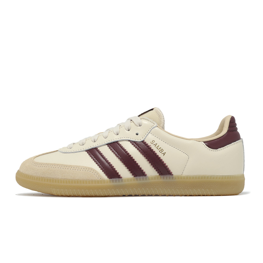 adidas 休閒鞋 Samba OG 男鞋 女鞋 米 紅 復古 德訓鞋 愛迪達 [ACS] JS3830