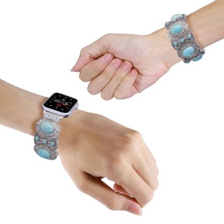 新款珠串大寶石 替換腕帶 復古錶帶 適用於Apple Watch 錶帶蘋果錶帶 iwatch錶帶 9/8SE76