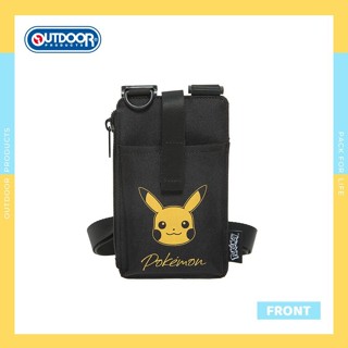 OUTDOOR 寶可夢Pokemon金典皮卡丘隨身側揹包/ 黑色/ ODGO22S08BK eslite誠品