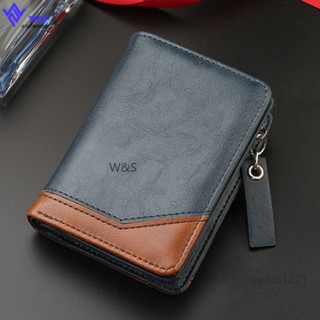 W&S 短款錢包 錢夾 皮夾 新品透氣輕薄流行日常搭配複古多卡位男士短款錢包