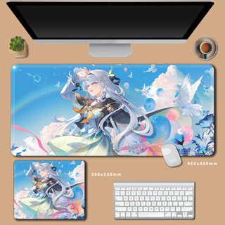 大號 Honkai Firefly 滑鼠墊 XXL Honkai Star Rail 滑鼠墊 90x40cm 電腦鍵盤墊