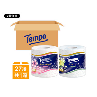 Tempo 閃鑽4層捲筒衛生紙27卷/箱-多款任選
