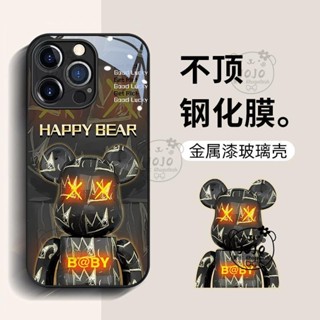 潮牌熊 鋼化玻璃殼 手機殼 三星 M55 5G M62/F62 Note 10 10+ 20 Ultra 8 9 情侶款