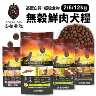 AMBROSIA 安柏希雅 無穀鮮肉犬糧 2Kg-12Kg 幼母犬/迷你小型犬/全齡犬『WANG』