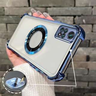 【帶鏡頭膜】Redmi note 11 4G Pro note 11 Pro 5G 手機殼防震電鍍帶防摔帶磁吸環手機軟殼