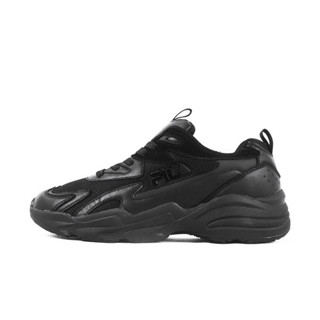 Fila Wavelet 男 運動休閒鞋 老爹鞋 休閒 厚底 復古 舒適 黑 [1-J906W-000]
