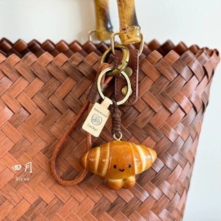 🎐韓系 手工鹼水麵包汽車後視鏡掛件創意個性生日禮物包掛可頌ins風 包包吊飾 鑰匙扣 掛件