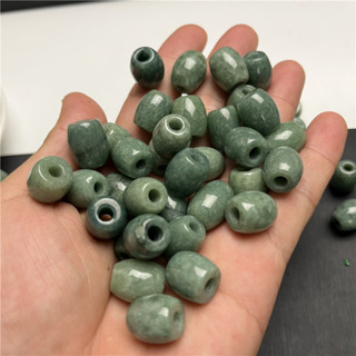 宏雲Hongyun-jf-(5pcs)- 緬甸a貨翡翠路路通大孔桶珠長桶珠玉珠子玉石DIY手工材料廠家批發
