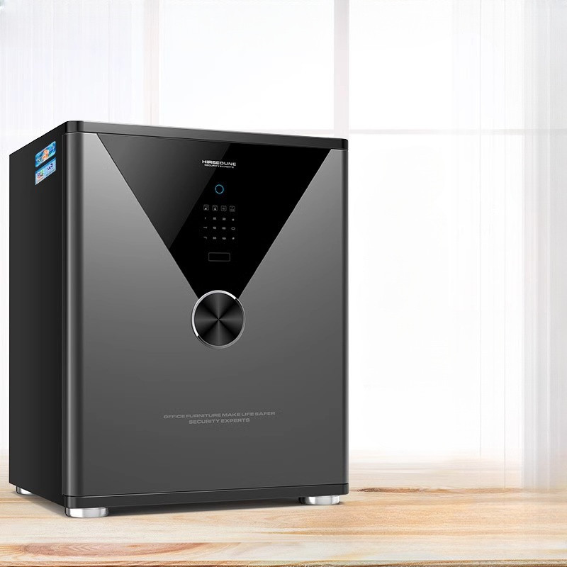 保險柜 家用小型60/45/70CM指紋保險箱 全鋼防盜 床頭柜 防盜警報鑰匙保險櫃 加厚加重防盜箱 家用辦公指紋保險箱