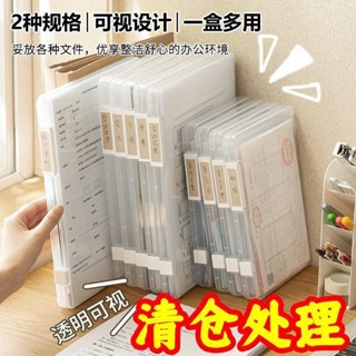 A4檔案收納盒 試卷收納盒 資料夾檔案夾 辦公書籍收納 學生文具 a4紙收納 家庭證件收納 L1RT