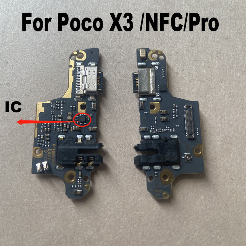 XIAOMI 適用於小米 Poco X3 Pro NFC USB 充電端口麥克風麥克風底座板排線帶 IC 快速充電 4G