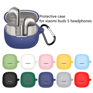 XIAOMI 適用於小米 buds 5 耳機套,矽膠套防摔防塵軟保護套,防震耳塞套前 LED 可見耳機套