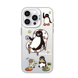 適用於小眾不同款企鵝iPhone15Promax小米14蘋果13手機殼vivos18榮耀100華為mate60p70情侶