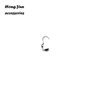 宏雲Hongyun-ls-（50pcs）- 批發4mm銅夾扣項鍊手鍊diy材料雙邊包扣定位珠配件流蘇連接扣