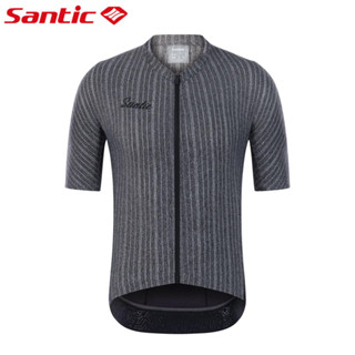 Santic森地客 騎行服男短袖Cool涼感公路腳踏車服透氣速乾單車服