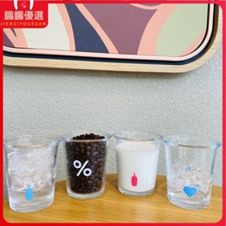 今日熱銷款+特惠#小藍瓶 杯子 咖啡杯 Blue bottle藍瓶子日式玻璃杯ins風杯子高顔值咖啡杯便攜冰美式
