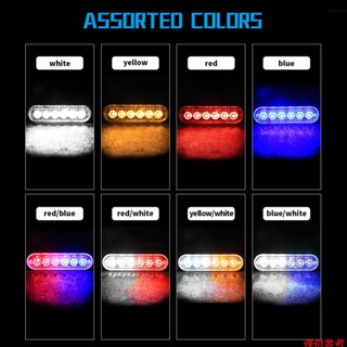 2 件裝 12-24V LED 頻閃警示燈警告緊急閃光燈 New927