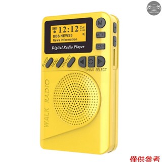 袖珍 DAB 數字收音機迷你 DAB+ 數字收音機,帶 MP3 播放器 FM 收音機 LCD 顯示屏