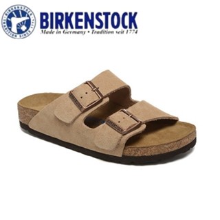 BIRKENSTOCK 勃肯寬版男/女軟木沙麂皮拖鞋沙灘樂福鞋 35-45