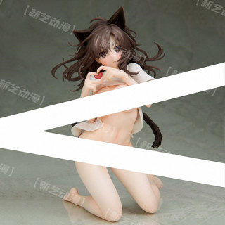 夜須奈緒公仔模型擺件 貓耳娘動漫人物模型 可愛貓女 性感美少女公仔模型桌麵擺飾