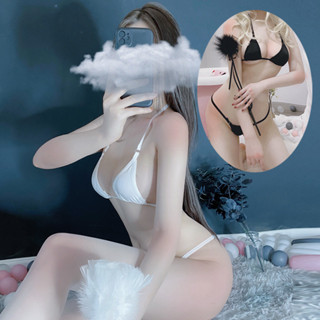 夜色春風女士三點誘惑情趣內衣比基尼三點泳衣誘惑套裝露乳1018 RH7F