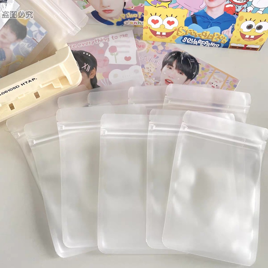 台灣現貨⭐磨砂自封袋 密封袋 小卡打包 出卡包材 餅乾包裝袋 禮品袋 透明袋 糖果袋 磨砂夾鏈袋 飾品袋 磨砂透明袋