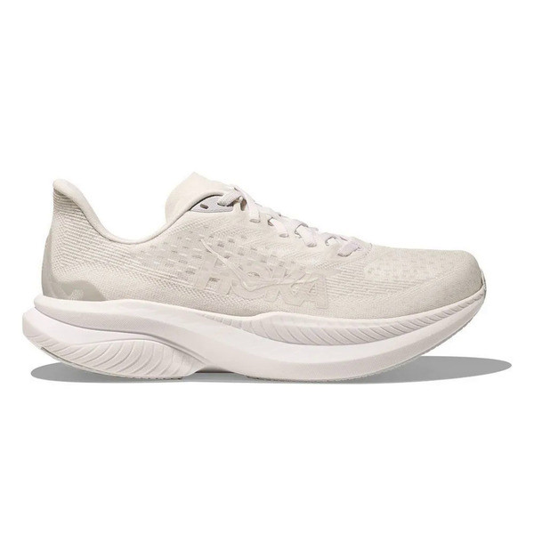Hoka Mach 6 Wide 1147833-WWH 男 慢跑鞋 路跑鞋 寬楦 透氣 支撐 緩震 米