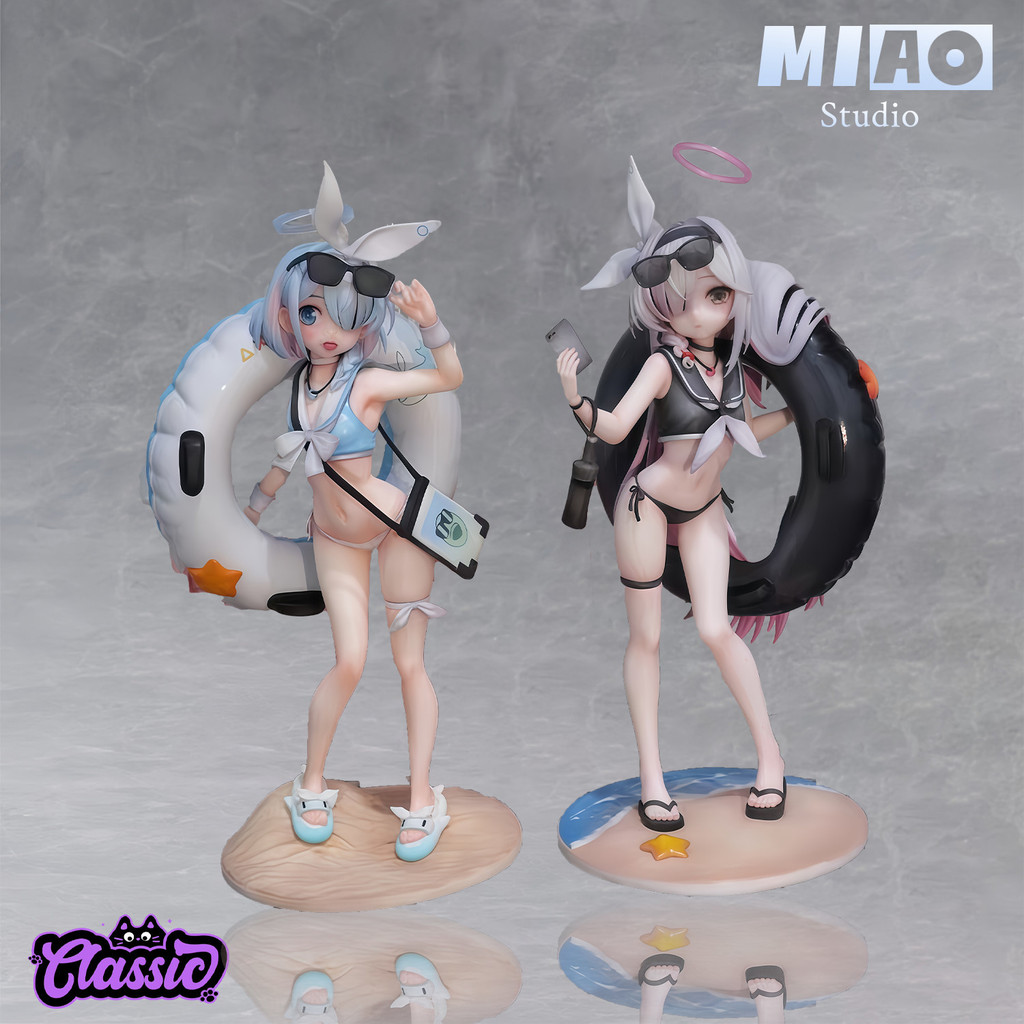 泳圈 阿羅娜&普拉娜 模型 美少女手辦 動漫周邊