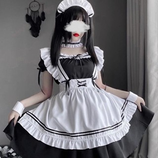 💖臺灣出貨💖 女僕裝 cos服 蘿莉裝 日本黑白色女裝套裝 大佬洛麗塔女傭可愛lolita連衣裙 制服誘惑