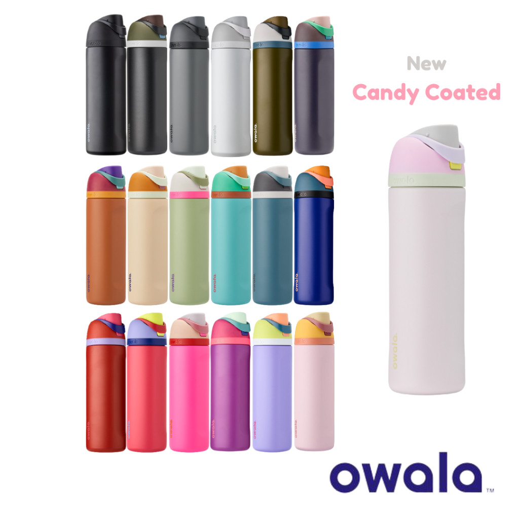 新款 Owala FreeSip 24oz/32oz 保溫不鏽鋼水瓶