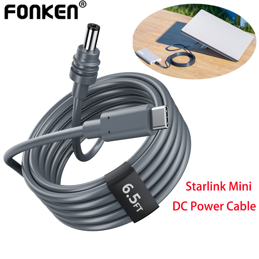 Fonken Starlink Mini DC 到 DC 電纜C 型到 DC 電源線 Starlink Min 連接線