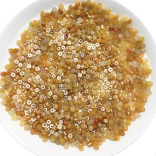 宏雲Hongyun-jf-(10pcs)- 天然石英岩玉短桶珠散件DIY飾品配件編織配飾工藝品材料批發