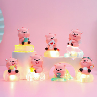 ✨現貨🦖Fantasy Toys潮玩 多巴胺發光小海狸 loopy 露比 盒玩 盲抽 盲盒 擺件 發光 公仔 4H
