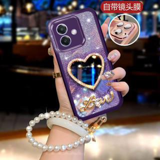 保護殼適用於 OPPO A3x Reno12F OPPOA3X 5G 附可愛可愛 3D 愛鏡高美閃粉矽軟手機殼