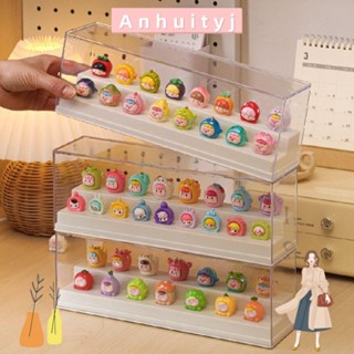 ANHUITYJ盲盒收納盒,透明玩具娃娃展示架,防塵可堆疊Popmart動作模型櫃