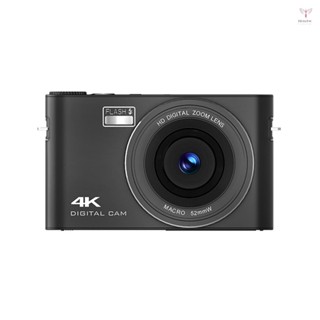 4k 數碼相機數碼攝像機 64MP 3 英寸 IPS 觸控式螢幕自動對焦 18 倍數碼變焦內建閃光燈電池防抖 MP3 音樂播