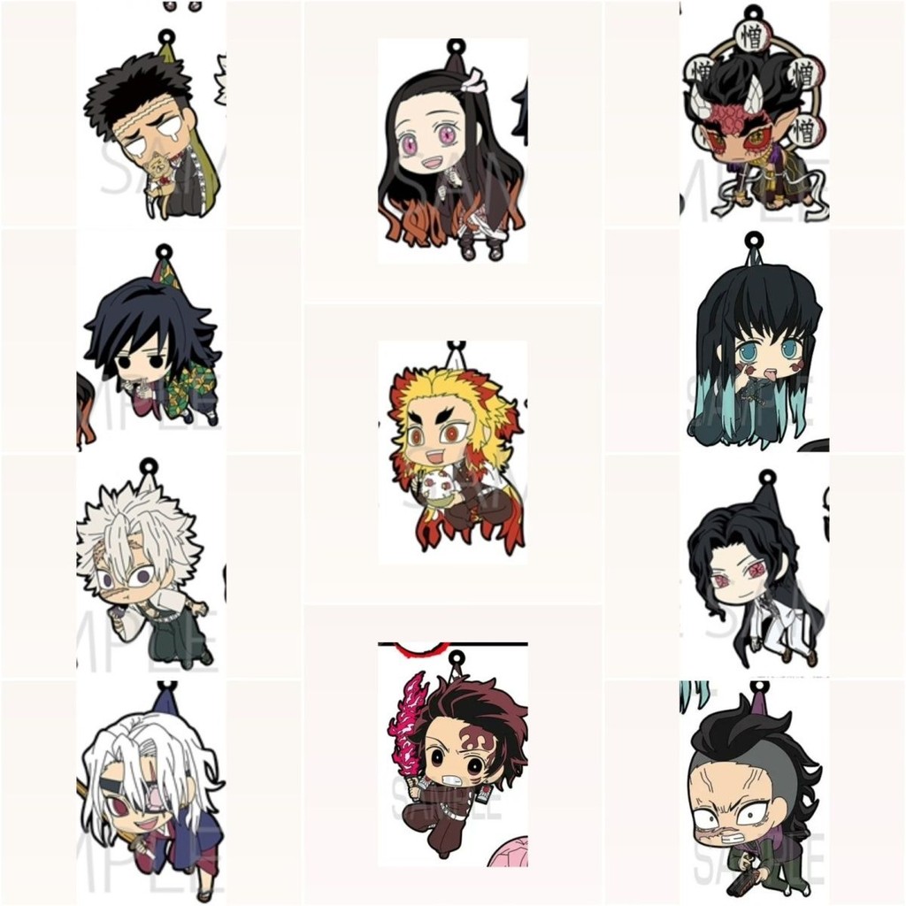 鬼滅之刃動漫亞克力鑰匙扣Q版吊著 甘露寺蜜璃 時透無一郎 無慘 憎珀天 実彌 玄彌 富岡義勇 炭治郎動漫周邊掛件 #啾咪