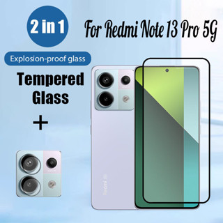 XIAOMI Redmi Note 13 Pro 5G 2 合 1 鋼化玻璃螢幕保護膜適用於小米 Redmi 13C A