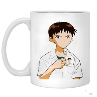 🎀🎀新世紀福音戰士 真嗣 手握杯子咖啡馬克杯 同學生日禮物喝水杯子