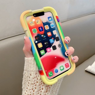 高出熒幕 炫彩指環 軍規防摔 適用 iPhone 16 手機殼 11 12 13 14 15 pro max 保護殼