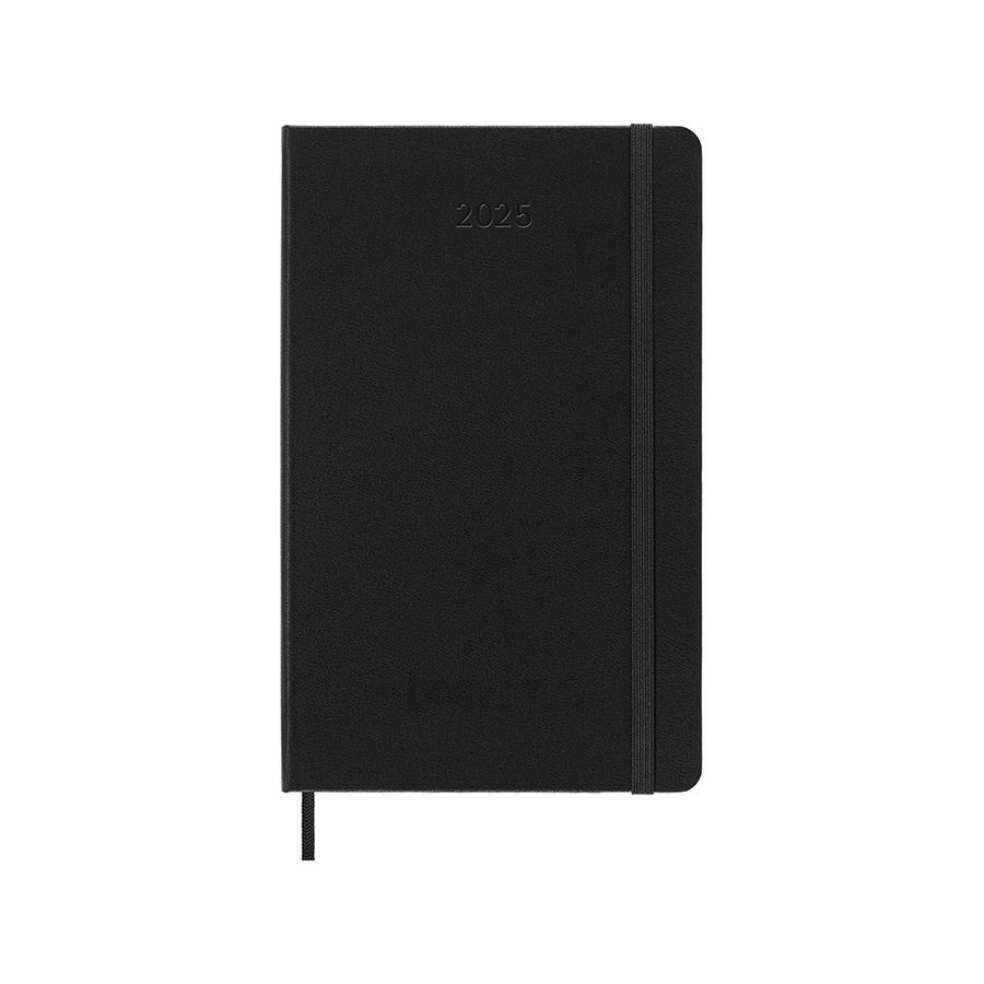 2025 MOLESKINE週記手帳/ 12M/ 硬殼/ L型/ 黑 eslite誠品