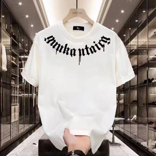 GP&臺灣現貨 男士短袖 美式復古印花棉質男士短袖T恤夏季潮流新款百搭圓領體恤上衣