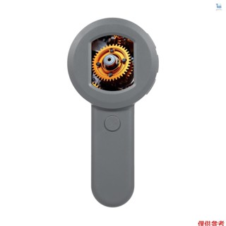 帶 2.0 英寸 IPS 螢幕的數字放大鏡 100X 放大鏡,帶光放大鏡,用於閱讀白色和紫色燈光 Windows 相容