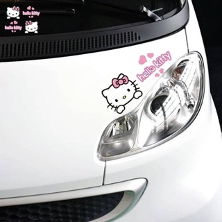 hellokitty車貼kitty凱蒂貓KT電動車摩托車貼畫劃痕拉花汽車貼紙 車外裝飾貼紙 改裝車貼