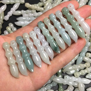 宏雲Hongyun-jf-(5pcs)- 天然玉器A貨翡翠a類玉石毛筆掛件正品小吊墜玉佩掛飾飾品批發禮品
